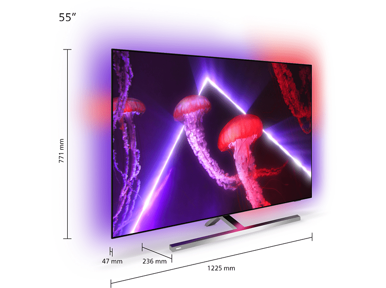 Philips 55OLED807 55" 139 Ekran Uydu Alıcılı Android Smart 4 Taraflı Ambilight 4K Ultra HD OLED TV